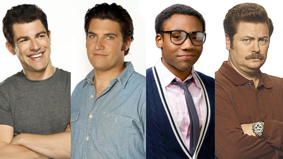 Max Greenfield, Nick Offerman, Donald Glover, Adam Pally Max Greenfield, Nick Offerman, Donald Glover, Adam Pally